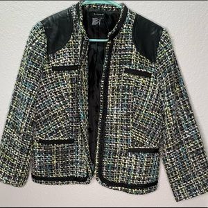 Sandro Tweed Blazer Jacket Multicolor